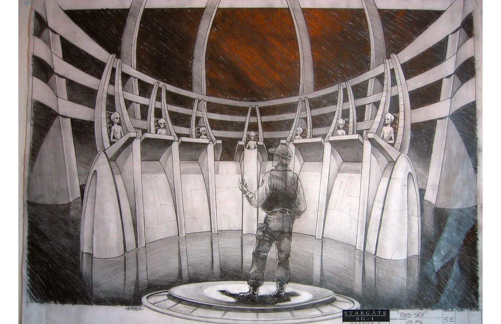 Stargate concept art - "Red Sky" Pitching the High Council