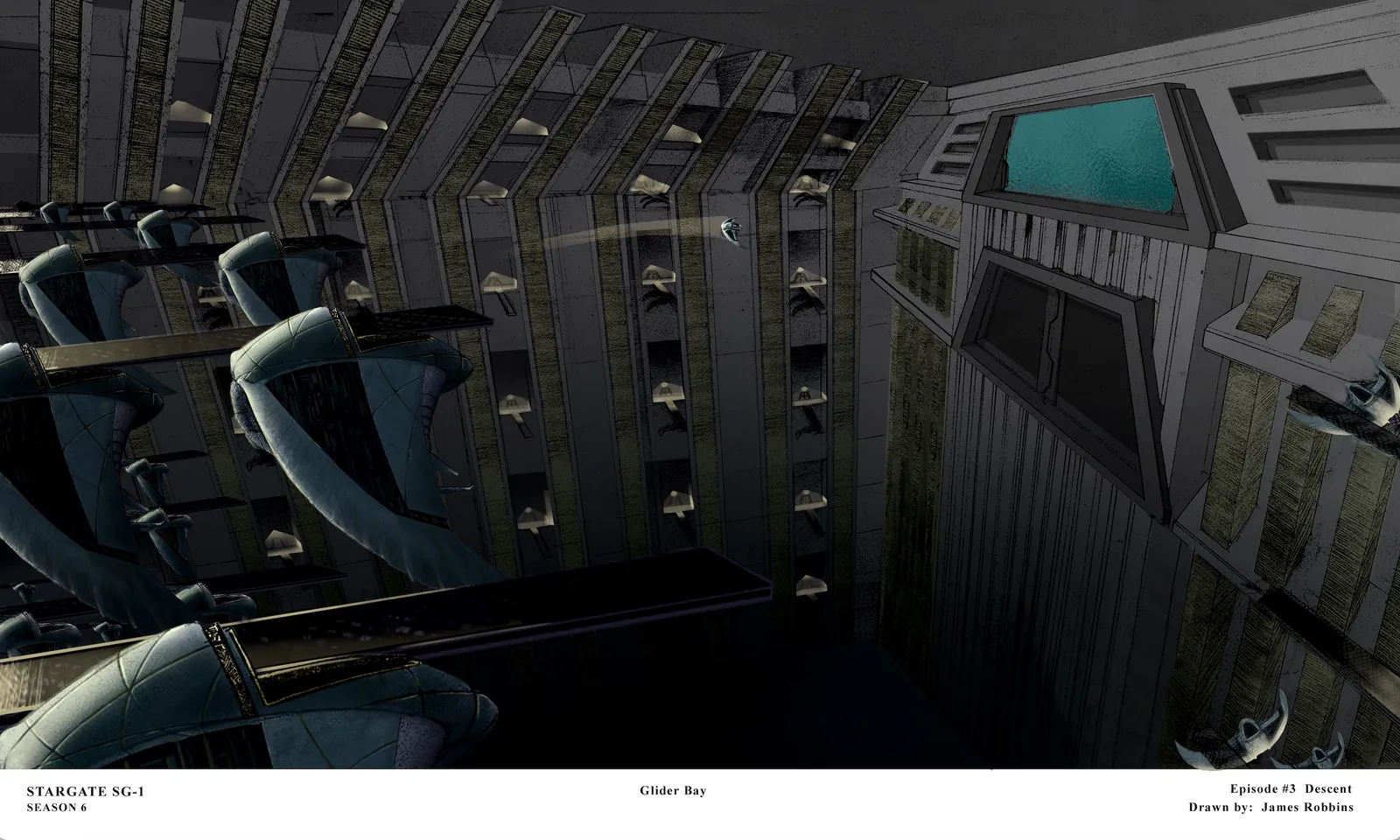 Stargate concept art - Glider bay