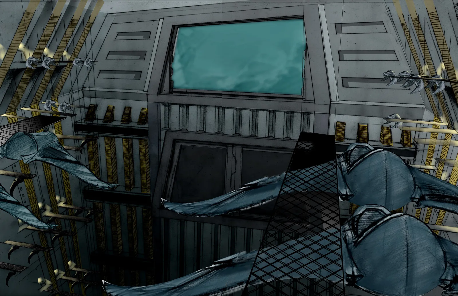 Stargate concept art - Glider bay