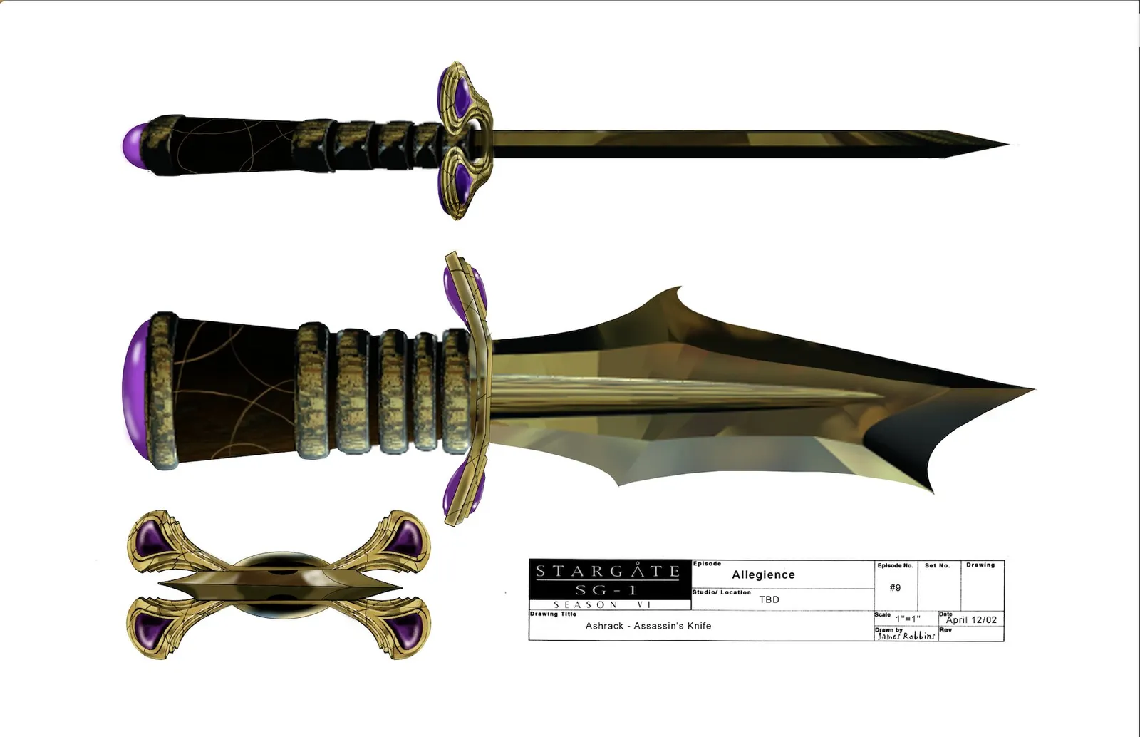 Stargate concept art - Ashrack/Assassin's Knife