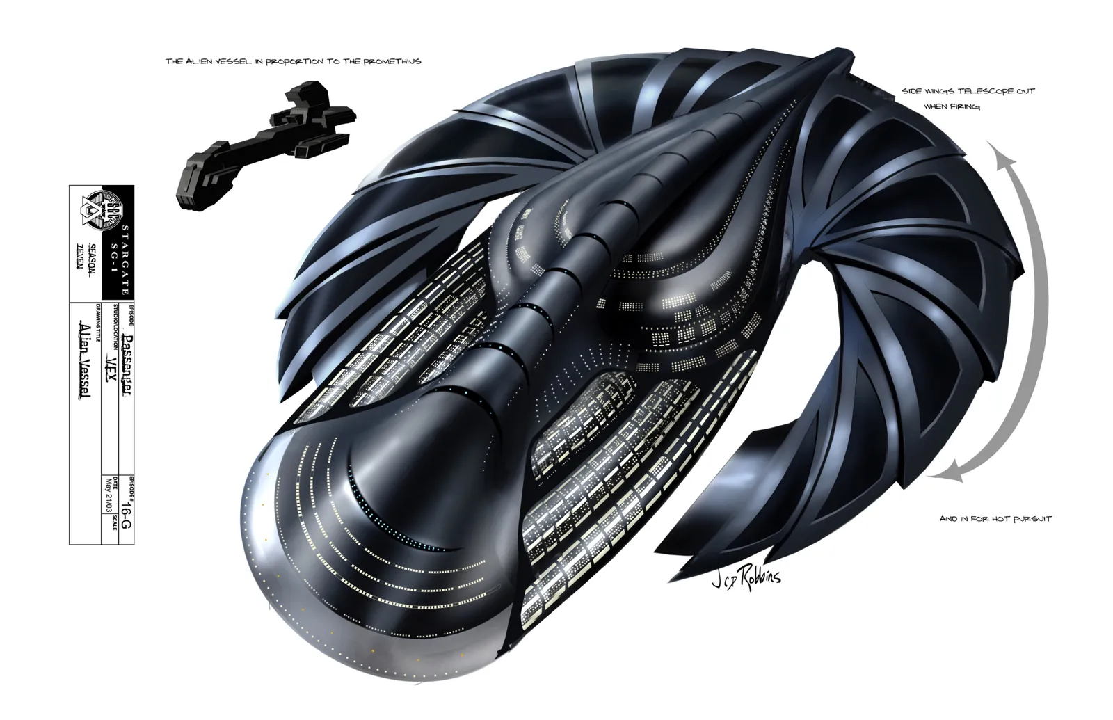 Stargate: SG-1 concept art - "Grace" (by James Robbins)