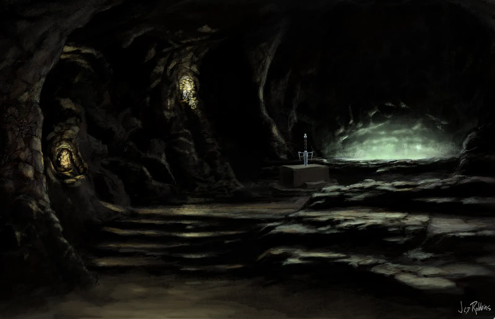 Stargate concept art by James Robbins- "Avalon"