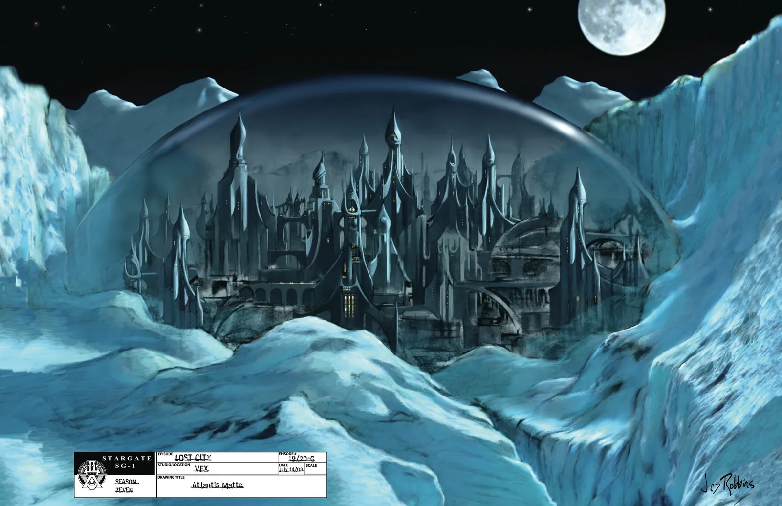 City of Atlantis concept art #Stargate #StargateSG1 #Atlantis #SG1 #SciFi #ScienceFiction #SF #Television
