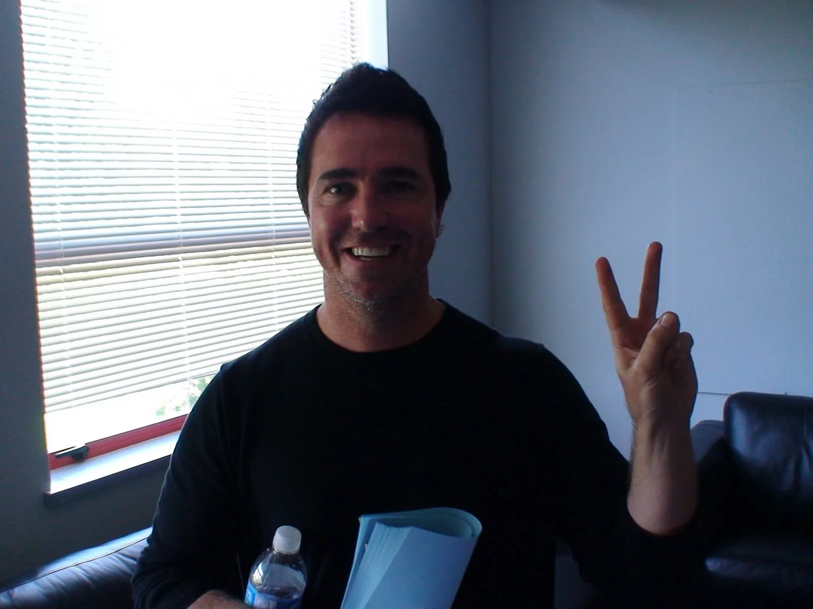 Stargate: Atlantis behind the scenes. @PaulyMcGillion swings by the production offices. #TestTheDrive
