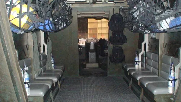 Stargate: Atlantis behind the scenes. The puddle jumper interior. #DialHomeTest