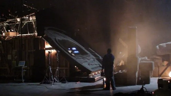 Stargate: Atlantis behind the scenes. Shooting the puddle jumper! #DialHomeTest