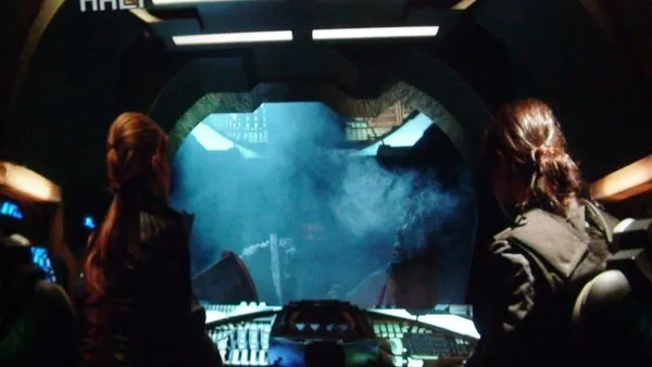 Stargate: Atlantis behind the scenes. Shooting the puddle jumper! #DialHomeTest