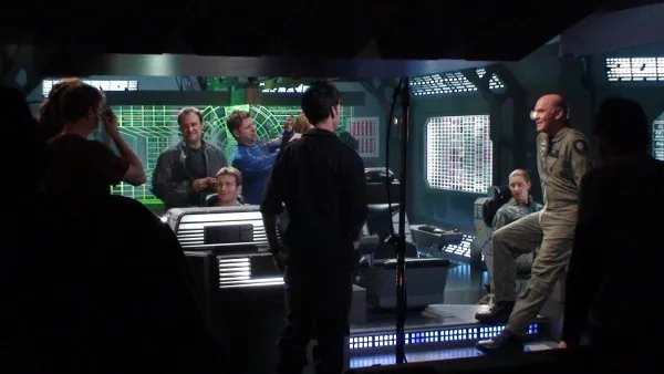 Stargate: Atlantis behind the scenes. Shooting on the Daedalus. #DialHomeTest