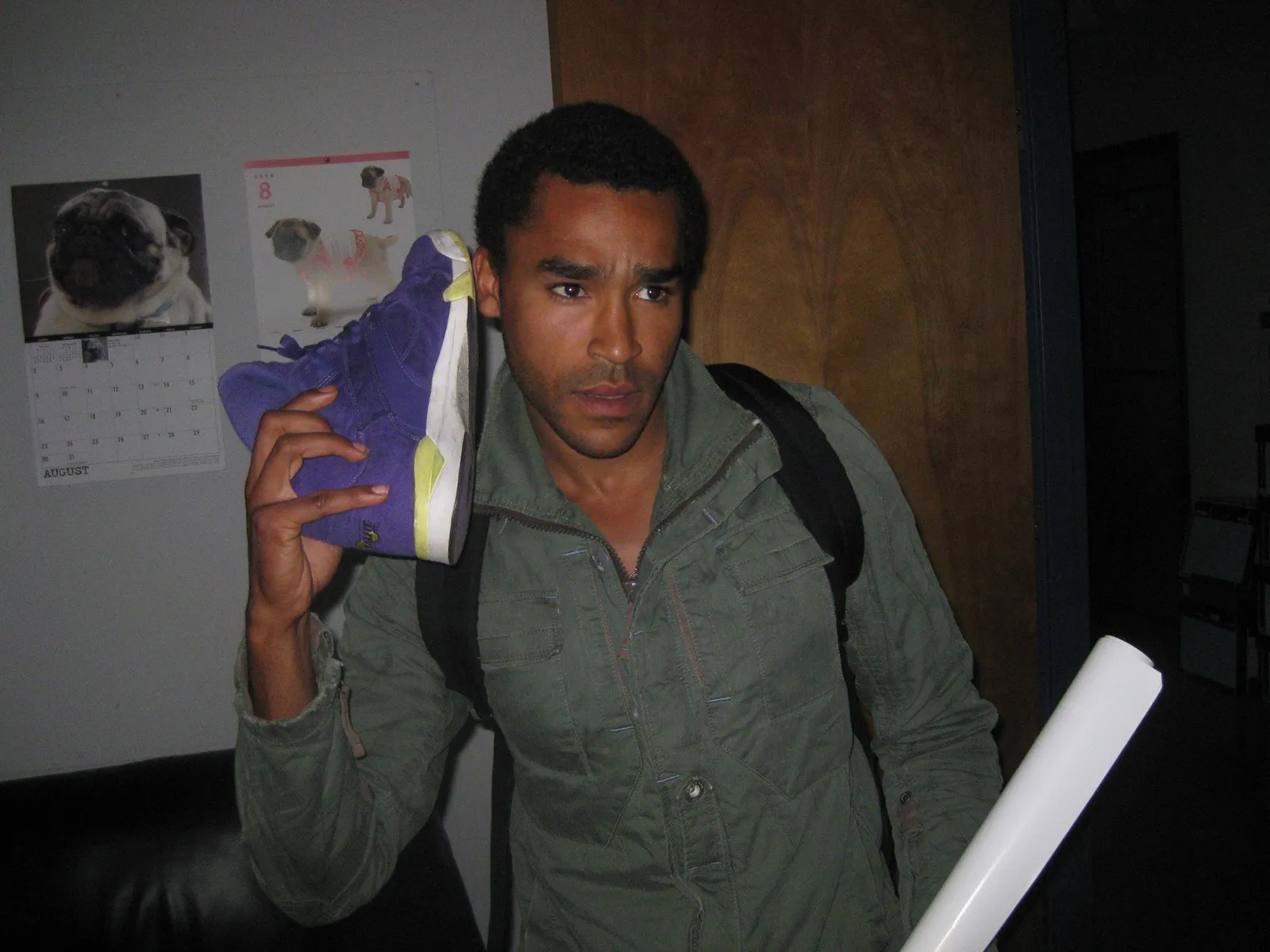 Stargate Universe BTS @DavidBlue @BrianJacobSmith Jamil Walker Smith and shoe phone! @MGMTelevision @MGM_Studios…