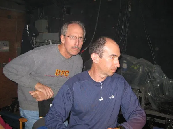 Stargate BTS - @cpbinder and Robert Cooper hard at work @MGMTelevision @MGM_Studios @stargatecommand #StargateAlive