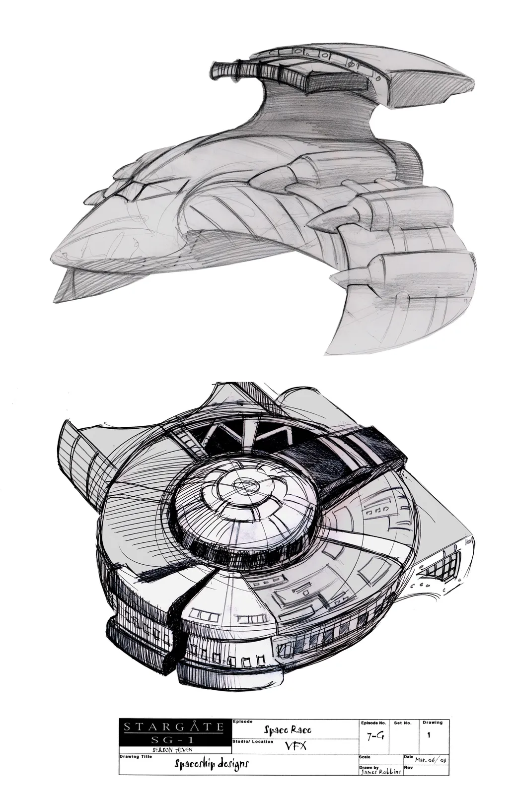 Stargate BTS - "Space Race" concept art by James Robbins Other Ships @MGMTelevision @MGMTelevision @stargatecommand…